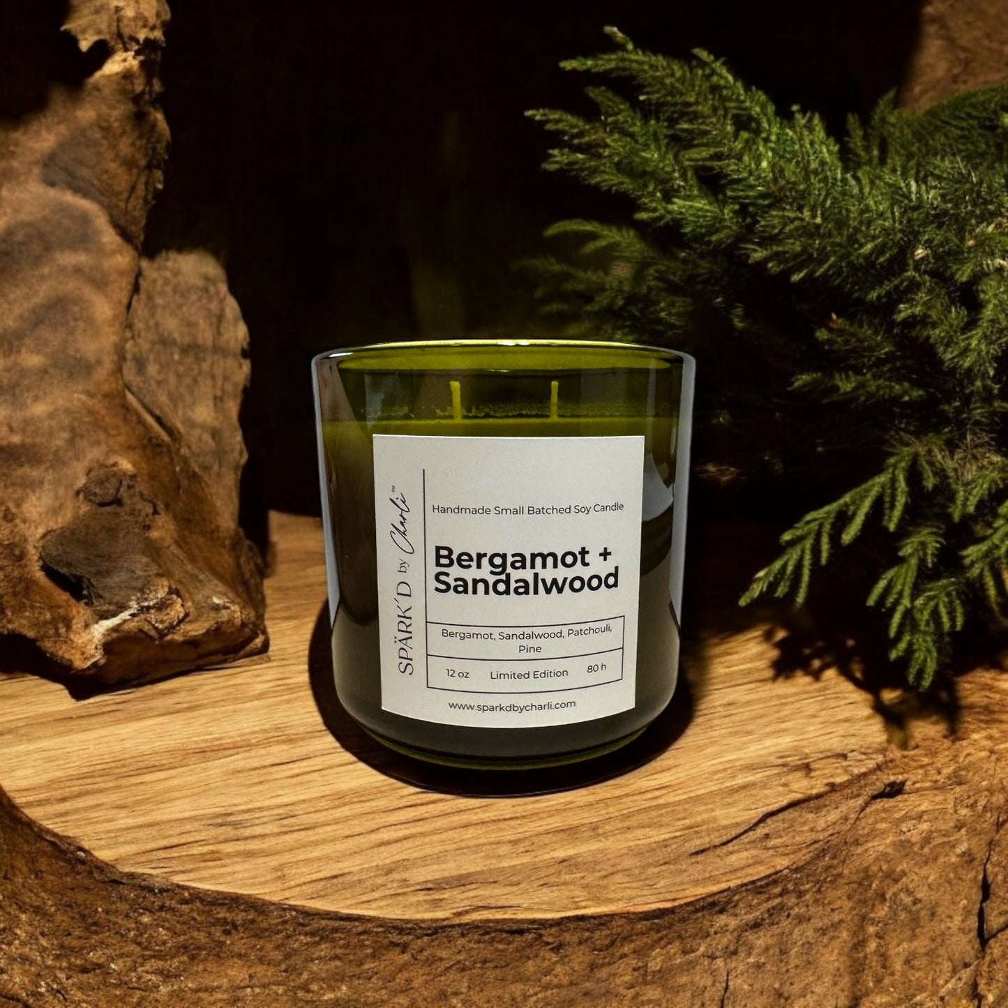 Bergamot + Sandalwood Soy Candle