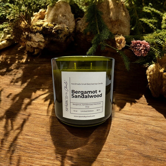 Bergamot + Sandalwood Soy Candle
