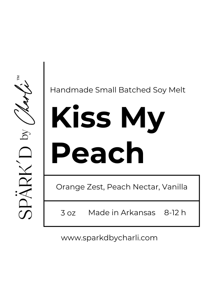 Kiss My Peach Soy Wax Melt