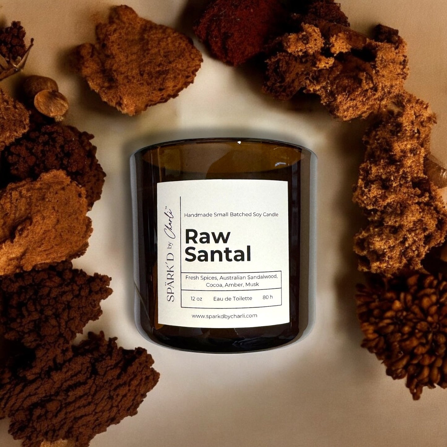 Raw Santal™ Soy Candle (Eau de Cologne)