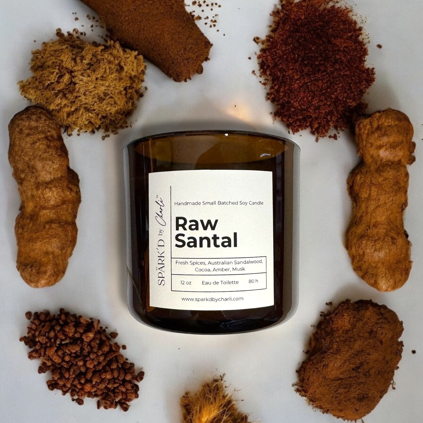 Raw Santal™ Soy Candle (Eau de Cologne)