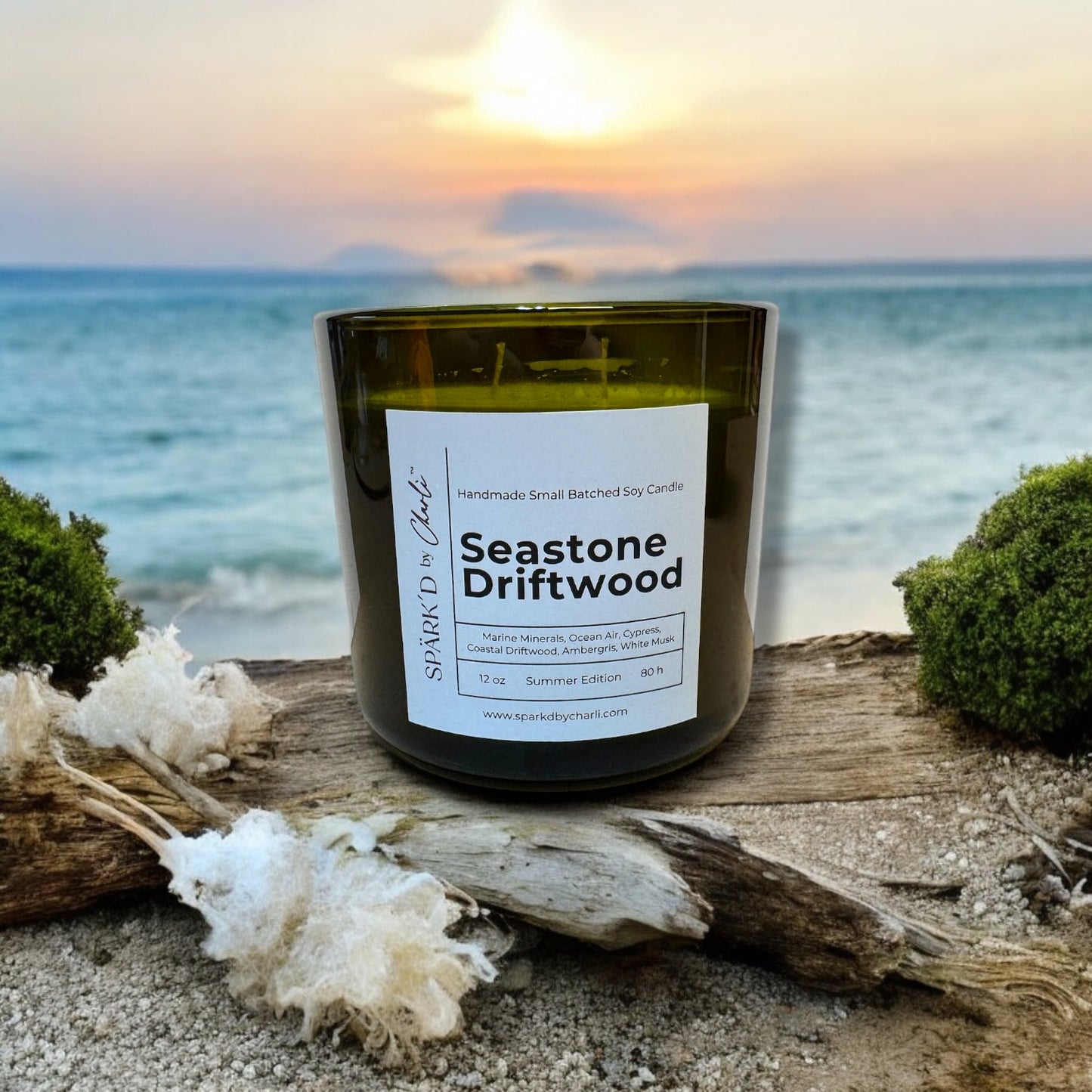 Seastone Driftwood Soy Candle (Summer Edition)
