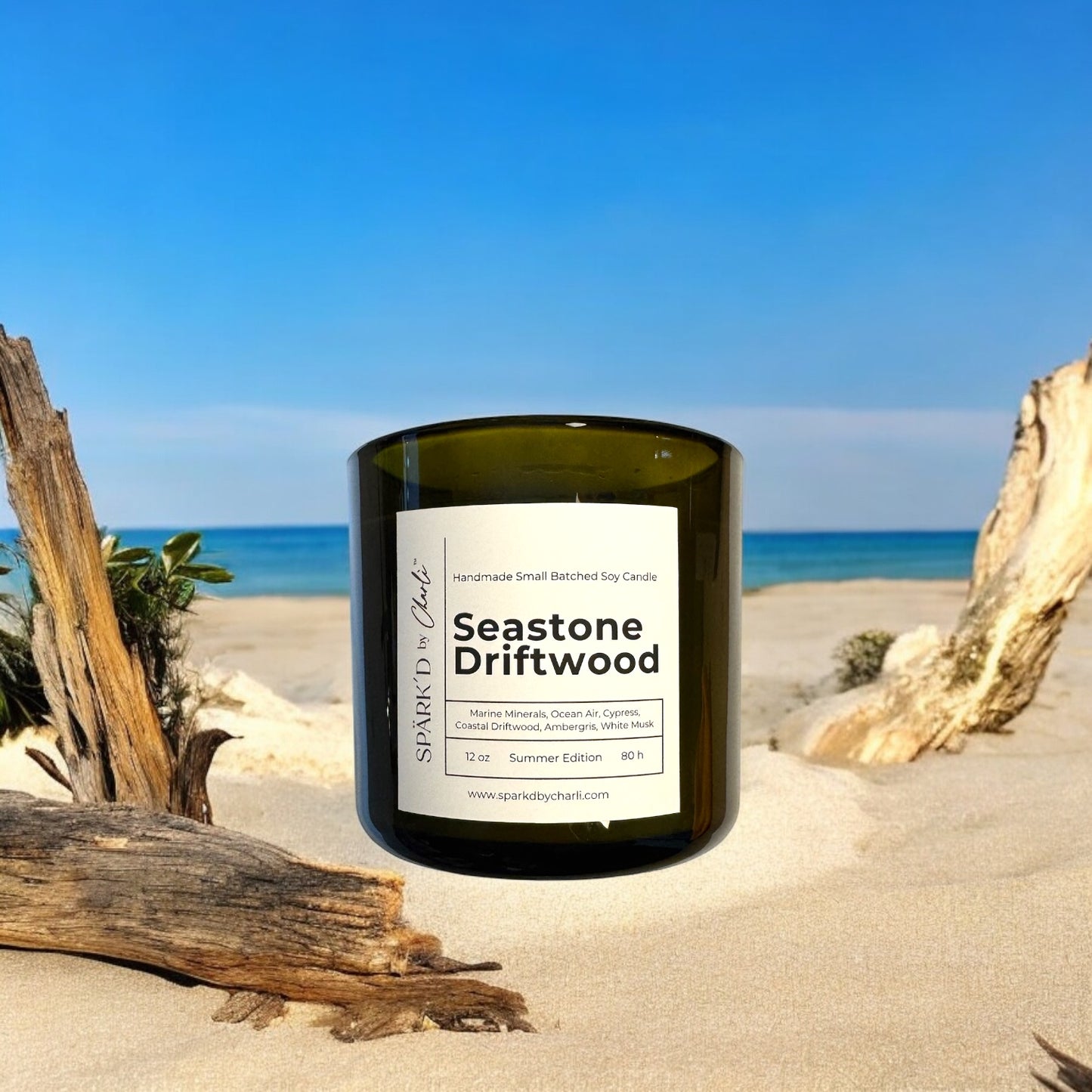 Seastone Driftwood Soy Candle (Summer Edition)